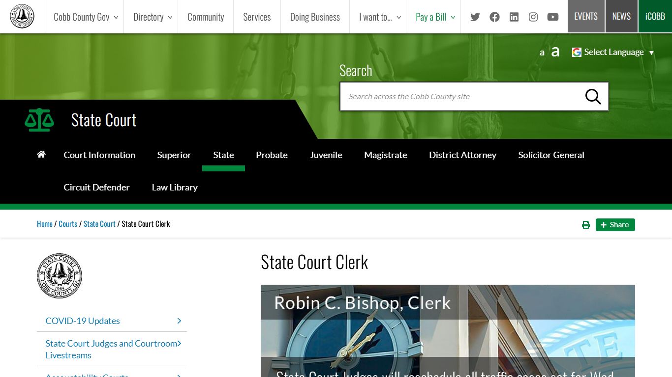 State Court Clerk | Cobb County Georgia